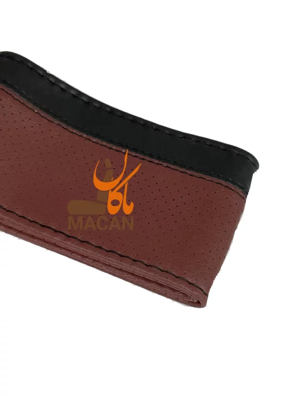 دور فرمان زرشکی نوار مشکی طرح کلاسیک - کد: 40001