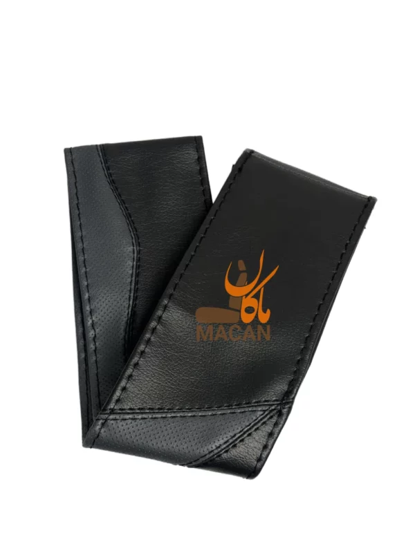 دور فرمان مشکی نوار طوسی طرح D