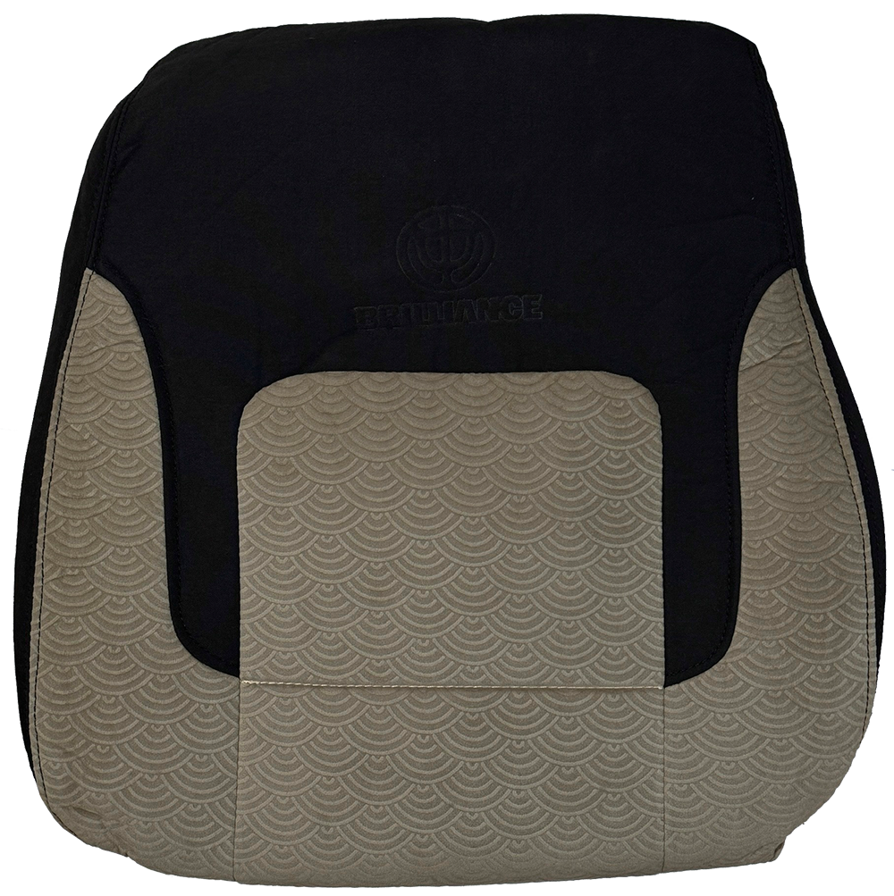 روکش صندلی برلیانس H330-320 تمام پارچه مازراتی وسط مخمل مشکی وسط کرم