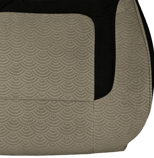 روکش صندلی برلیانس H330-320 تمام پارچه مازراتی وسط مخمل مشکی وسط کرم